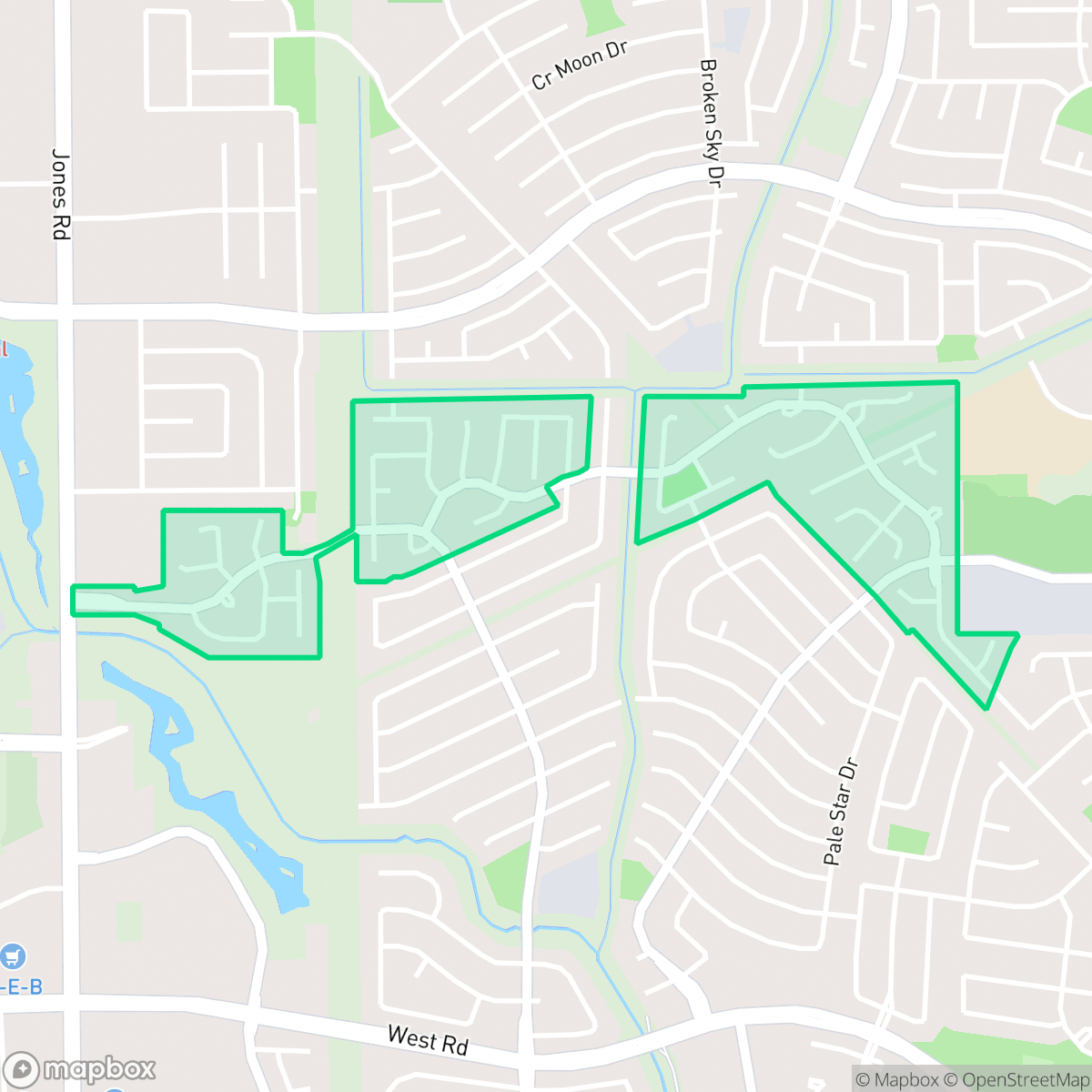 Map showing the location of Willow Pointe, Houston, TX