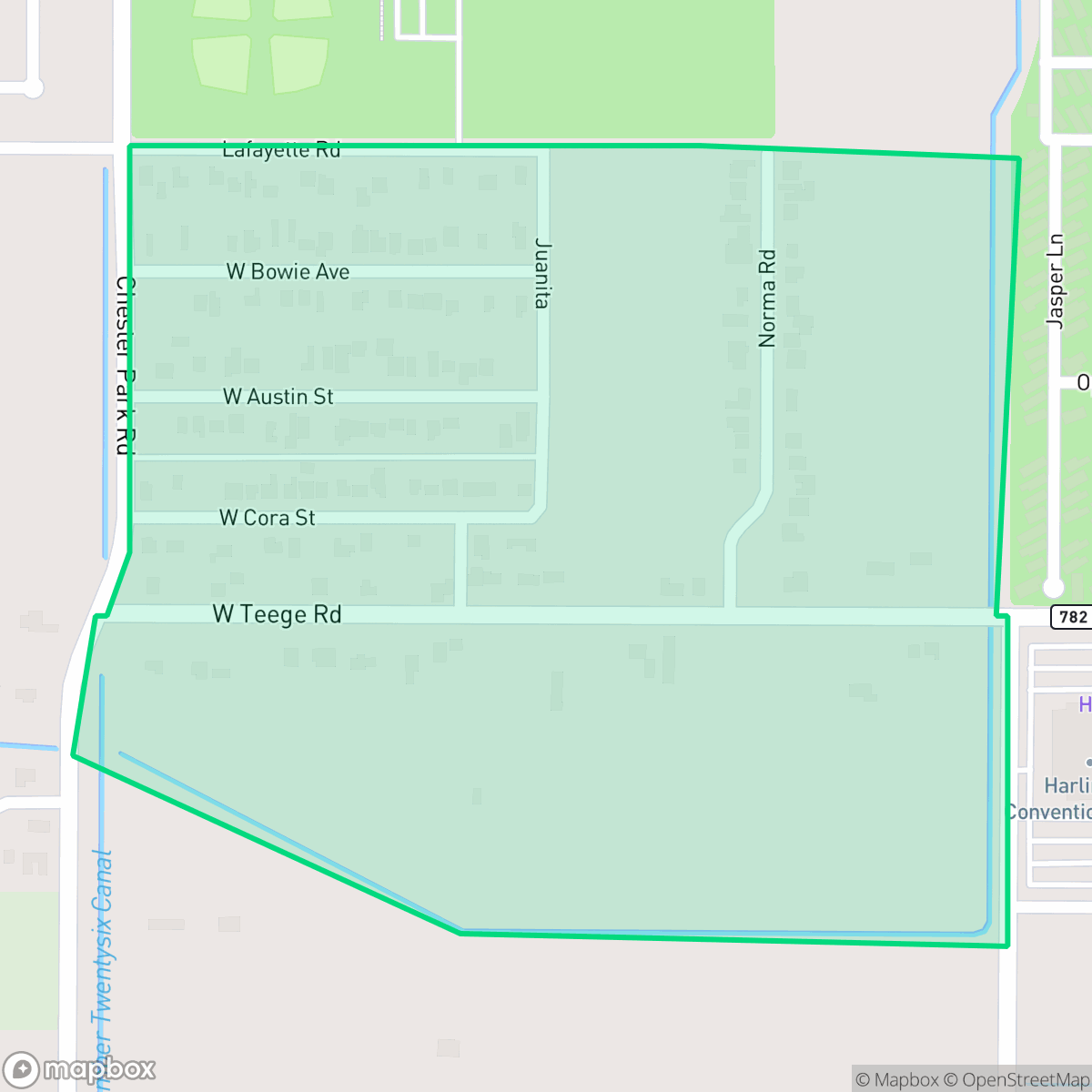 Map showing the location of Juarez, TX — coverage area
