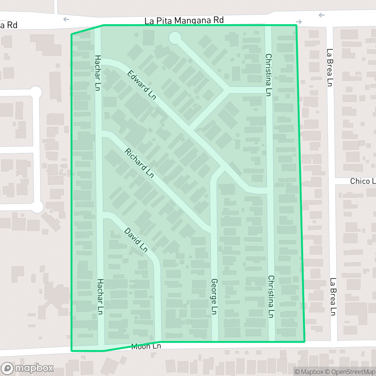 Map showing the location of River South Mobile Home, Laredo, TX