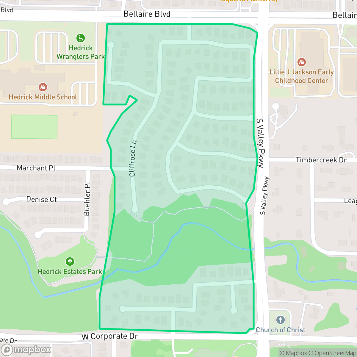 Map showing the location of Reserve at Timber Creek, Lewisville, TX
