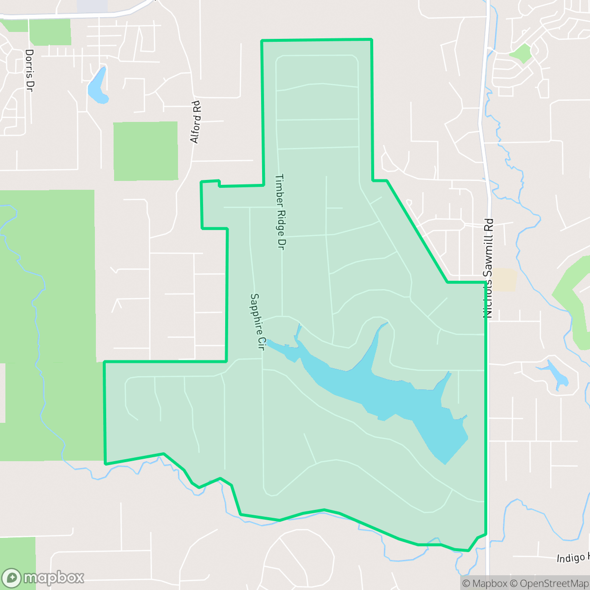 Map showing the location of Indigo Lake Estates, Magnolia, TX