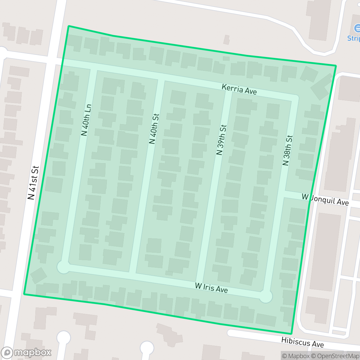 Map showing the location of Ivory Palm Estates, McAllen, TX