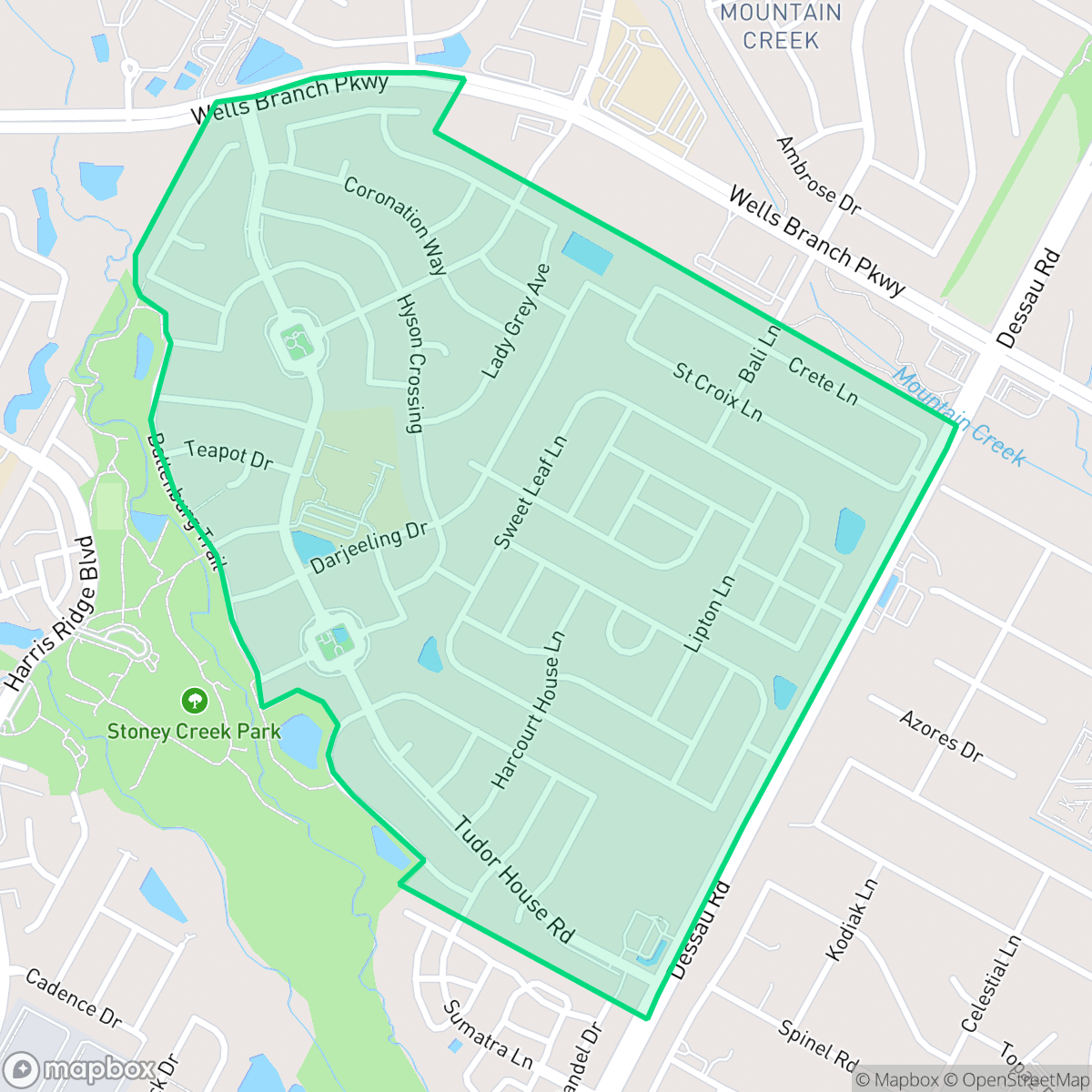 Map showing the location of Brookfield Estates, Pflugerville, TX