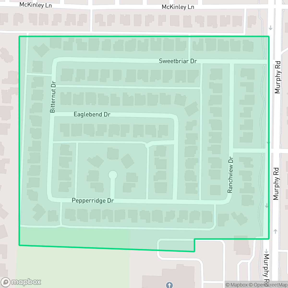 Map showing the location of Breckinridge Farms, Richardson, TX