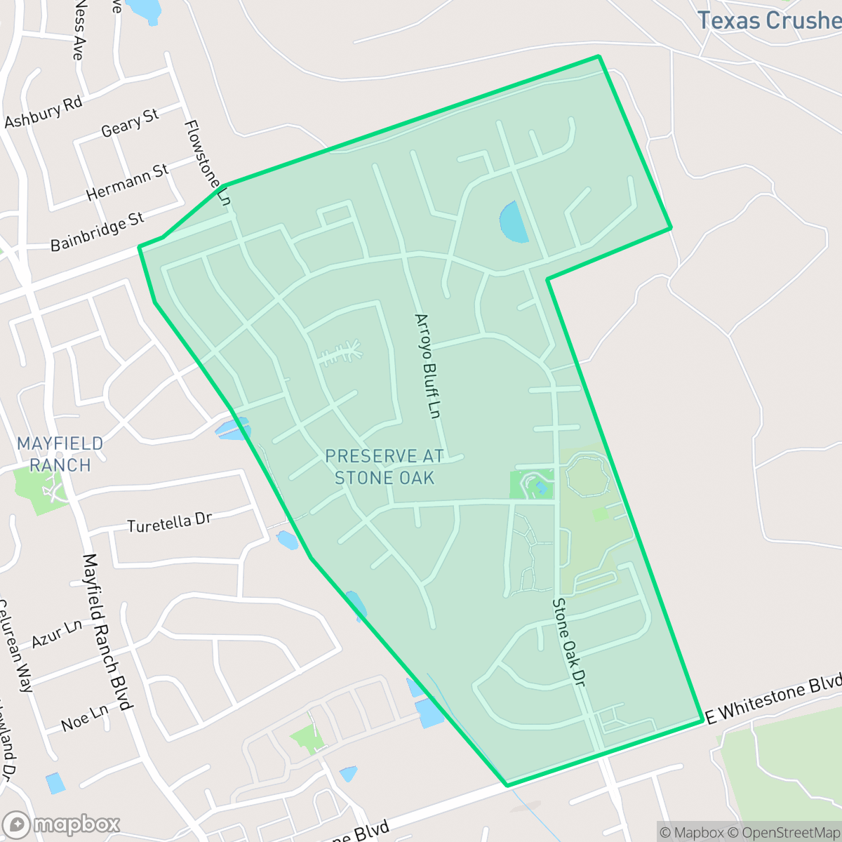 Map showing the location of Stone Oak at Round Rock, Round Rock, TX