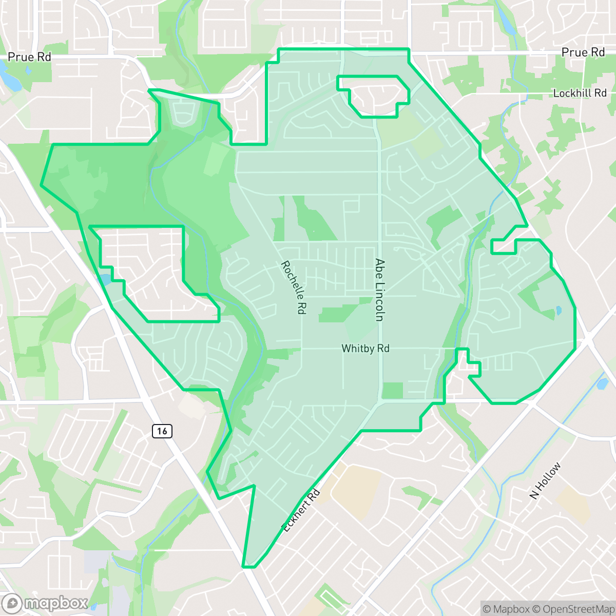 Map showing the location of Alamo Farmsteads-Babcock Road, San Antonio, TX