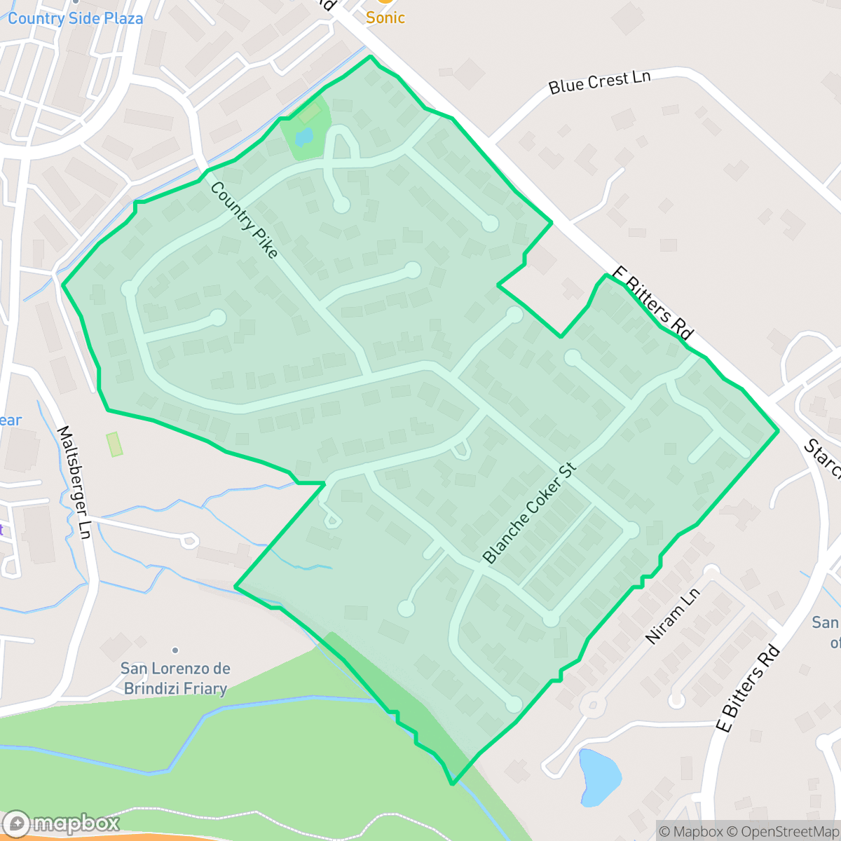 Map showing the location of Countryside San Pedro, San Antonio, TX