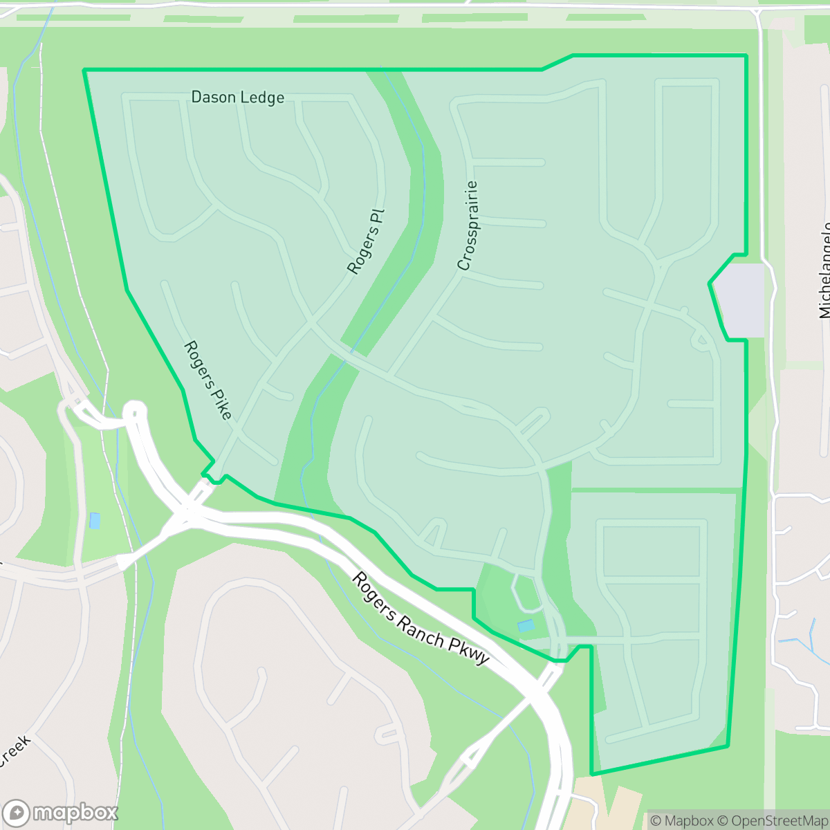Map showing the location of Crosstimber, San Antonio, TX