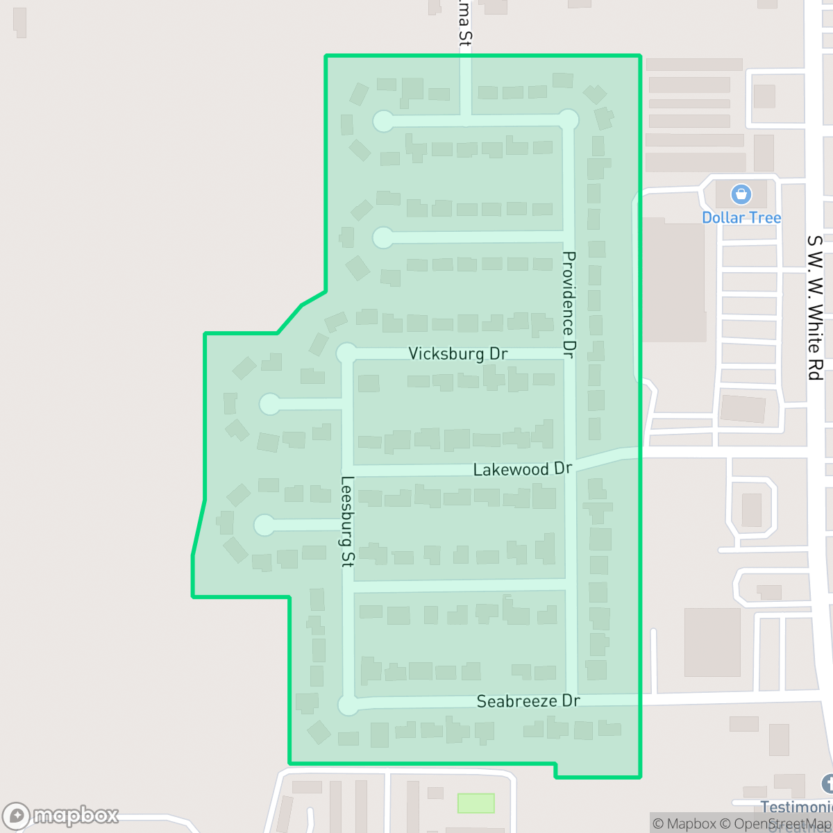 Map showing the location of Dellcrest Forrest, San Antonio, TX