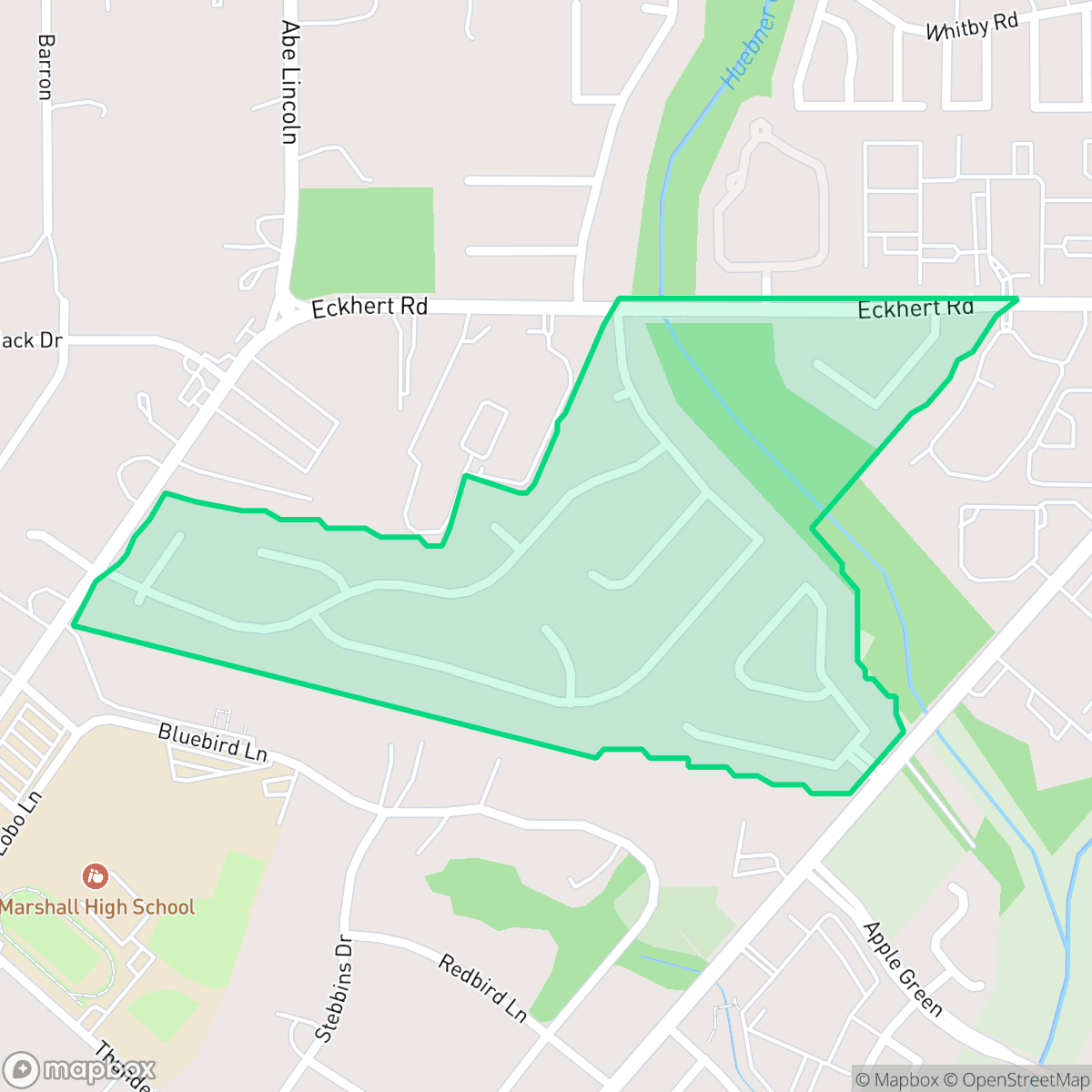 Map showing the location of Eckhert Crossing, San Antonio, TX