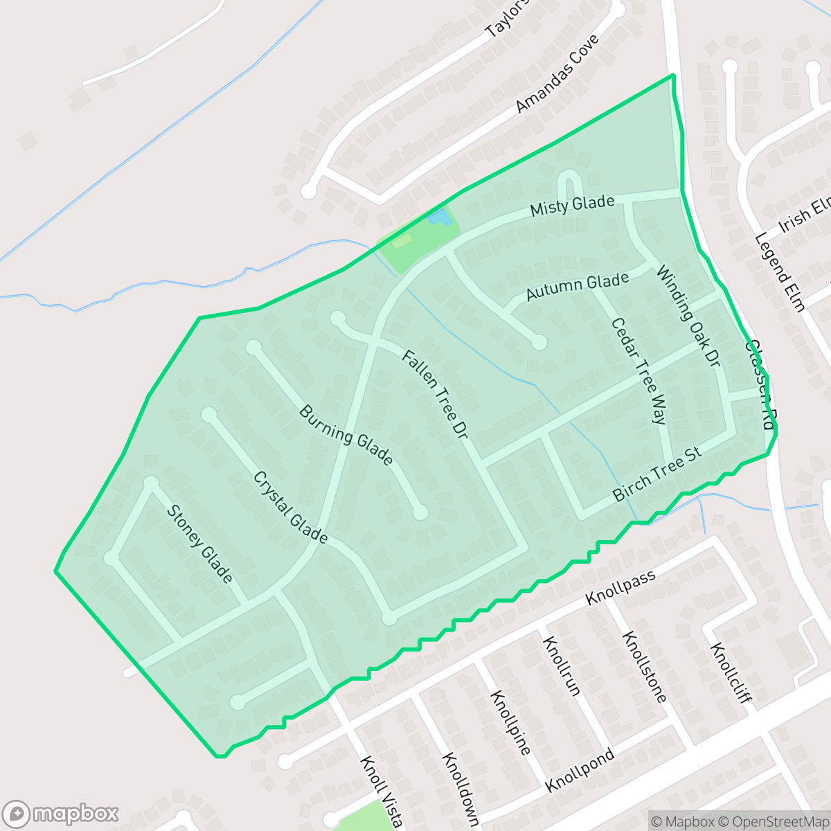 Map showing the location of Eden Roc Maintenance Association, San Antonio, TX