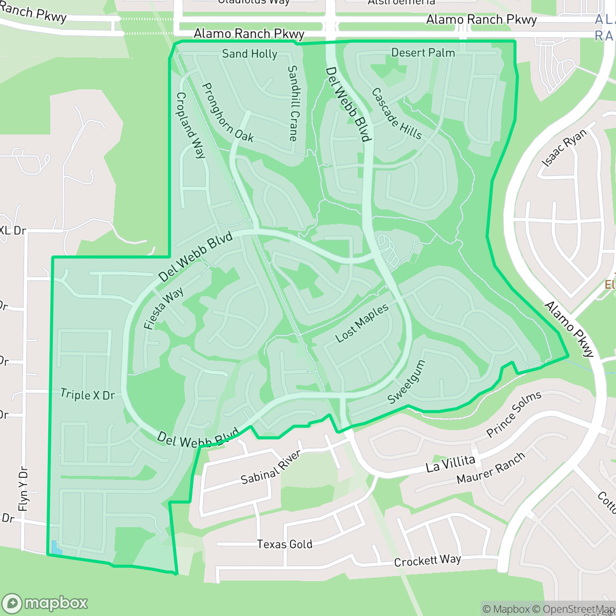 Map showing the location of Hill Country Retreat, San Antonio, TX