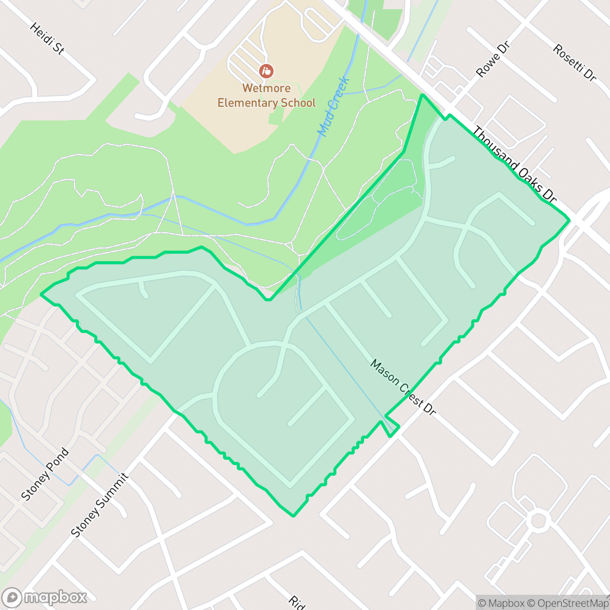 Map showing the location of Hunters Mill, San Antonio, TX