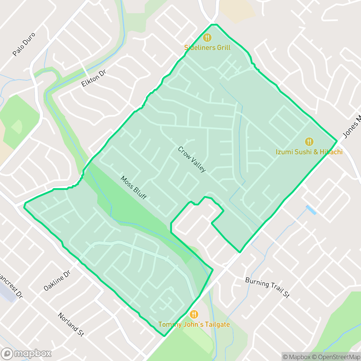 Map showing the location of North Central Thousand Oaks, San Antonio, TX