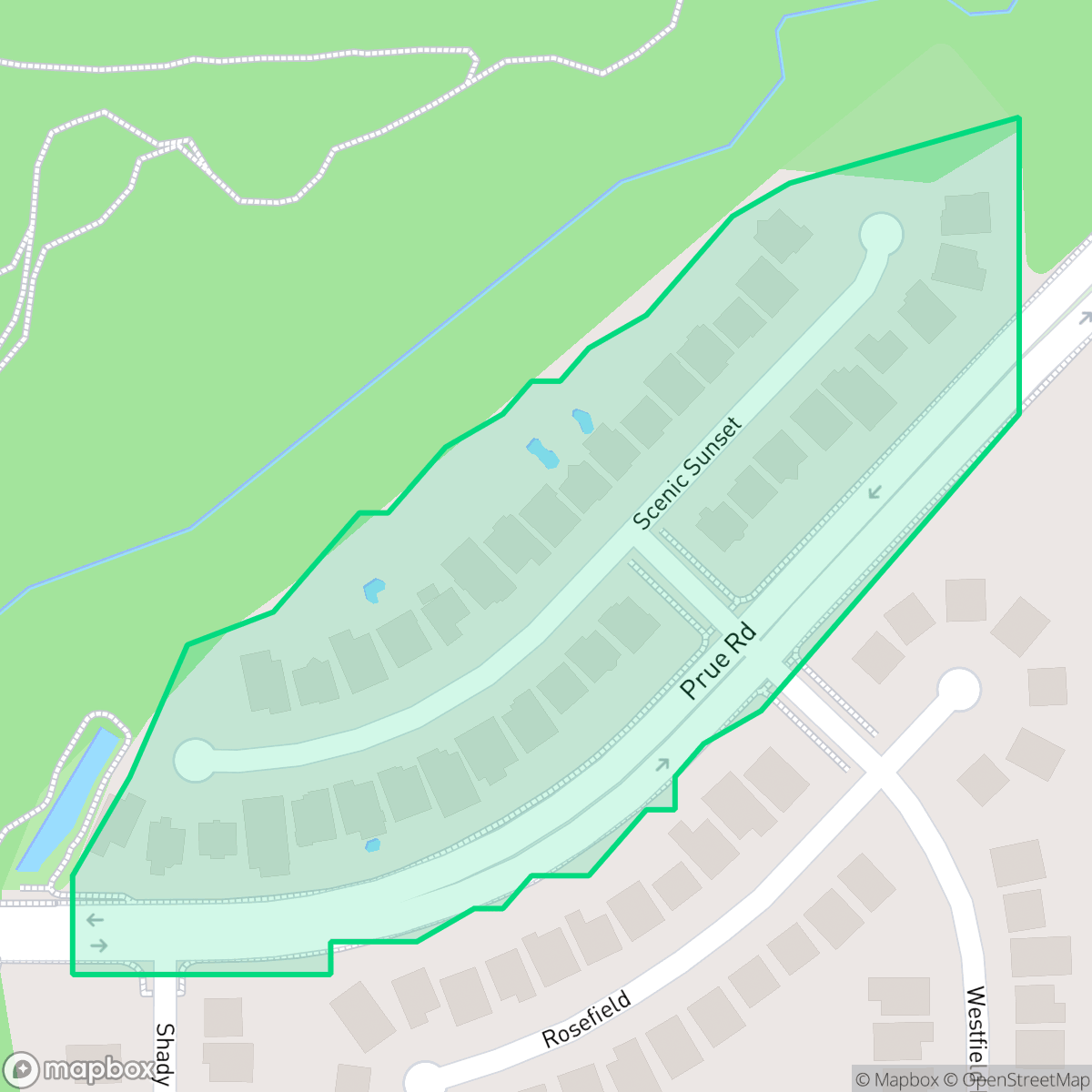 Map showing the location of Owners Association of Westfield, San Antonio, TX