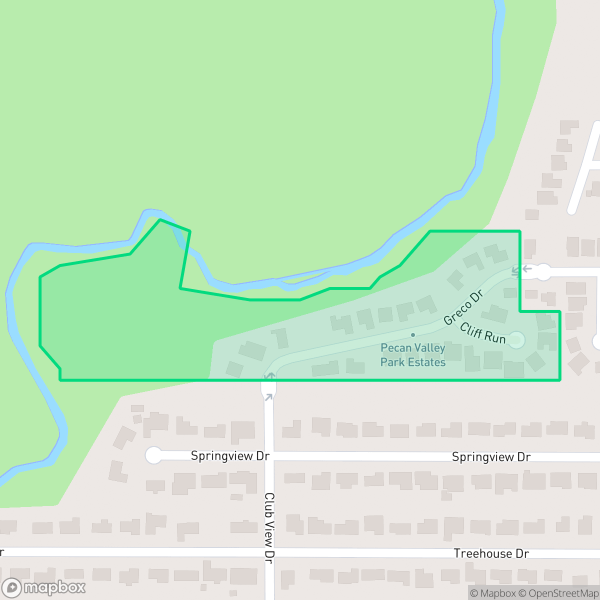 Map showing the location of Pecan Valley Park Estates-Pecan Valley, San Antonio, TX