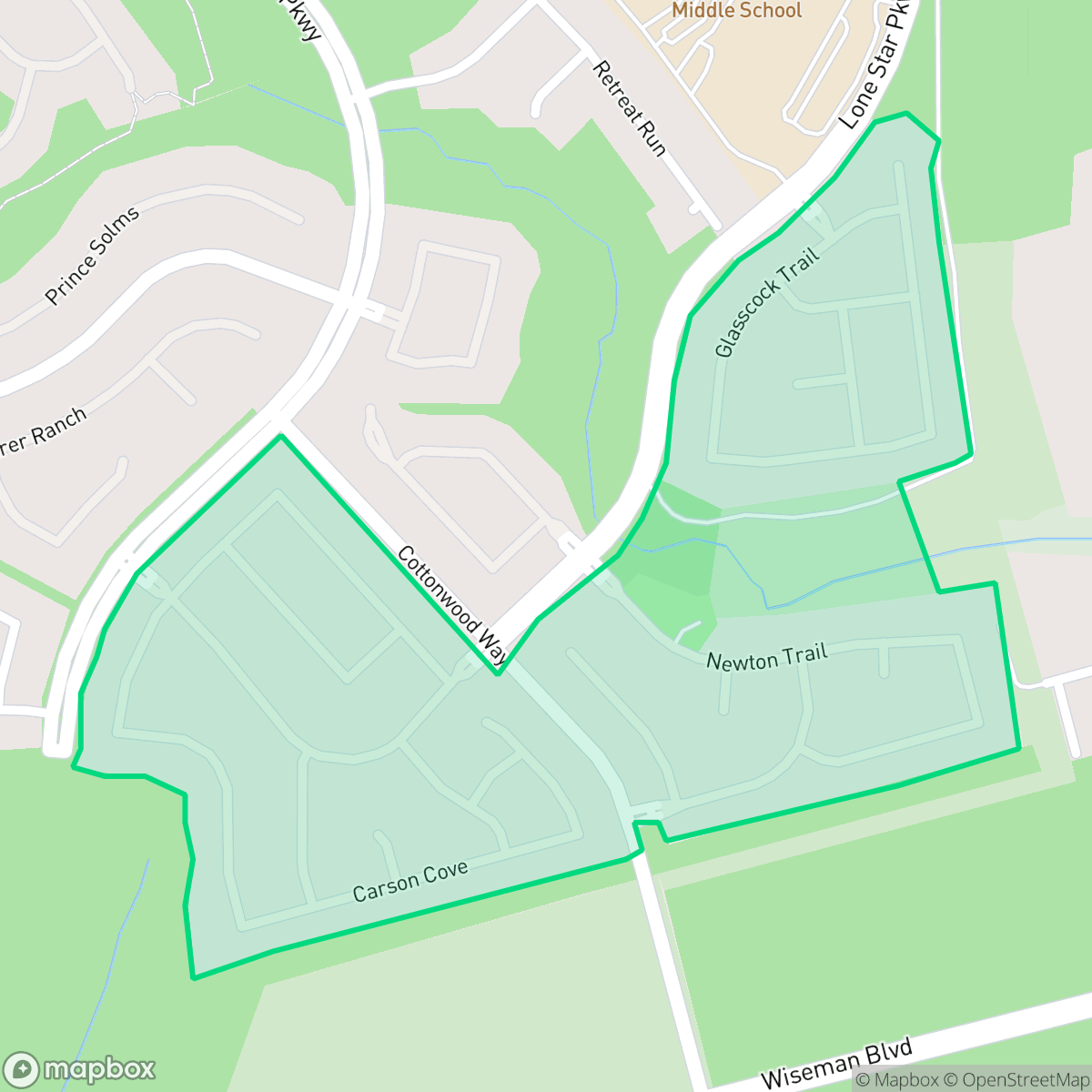 Map showing the location of Preserve at Alamo Ranch, San Antonio, TX