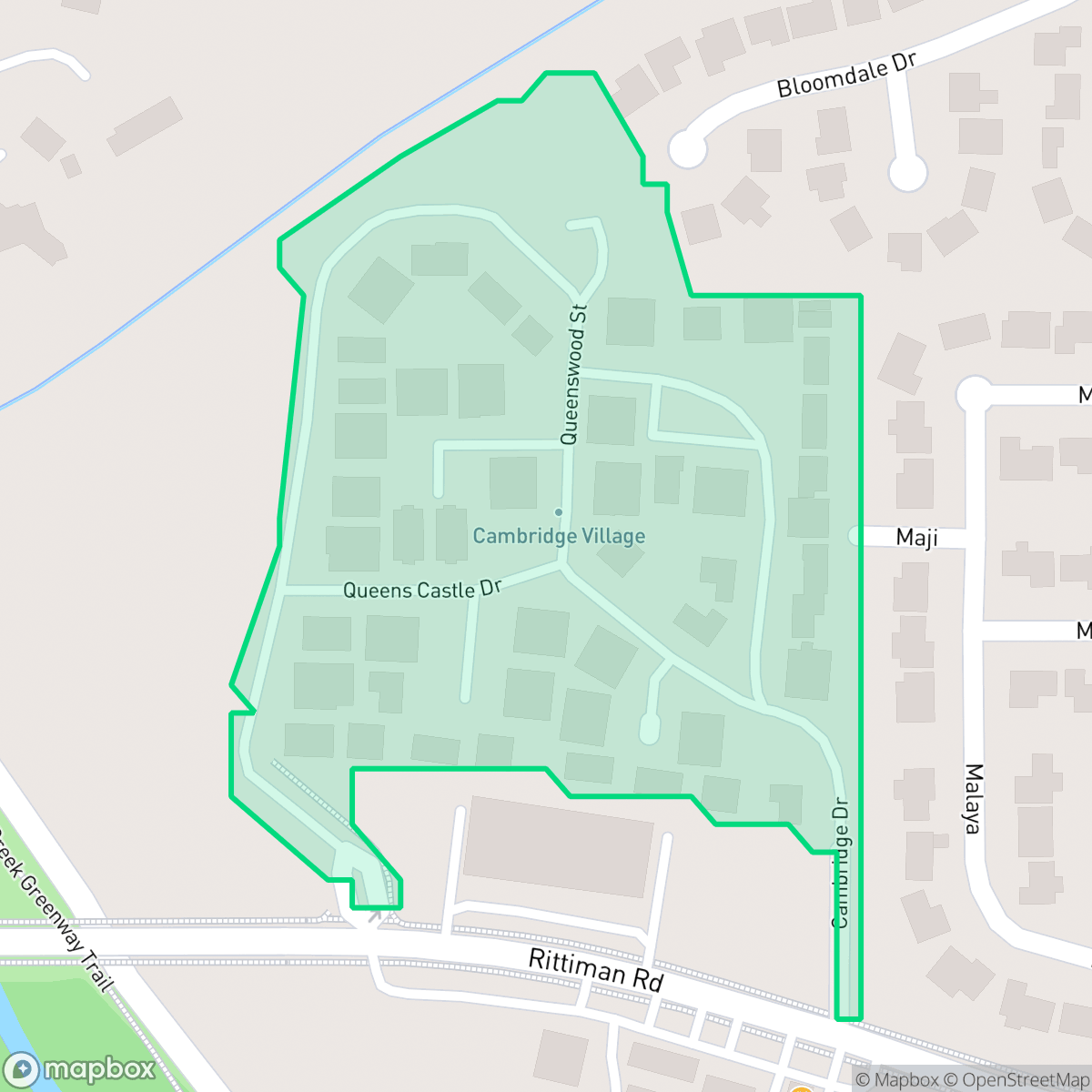 Map showing the location of San Antonio Cambridge Village-East Terrell Hills, San Antonio, TX