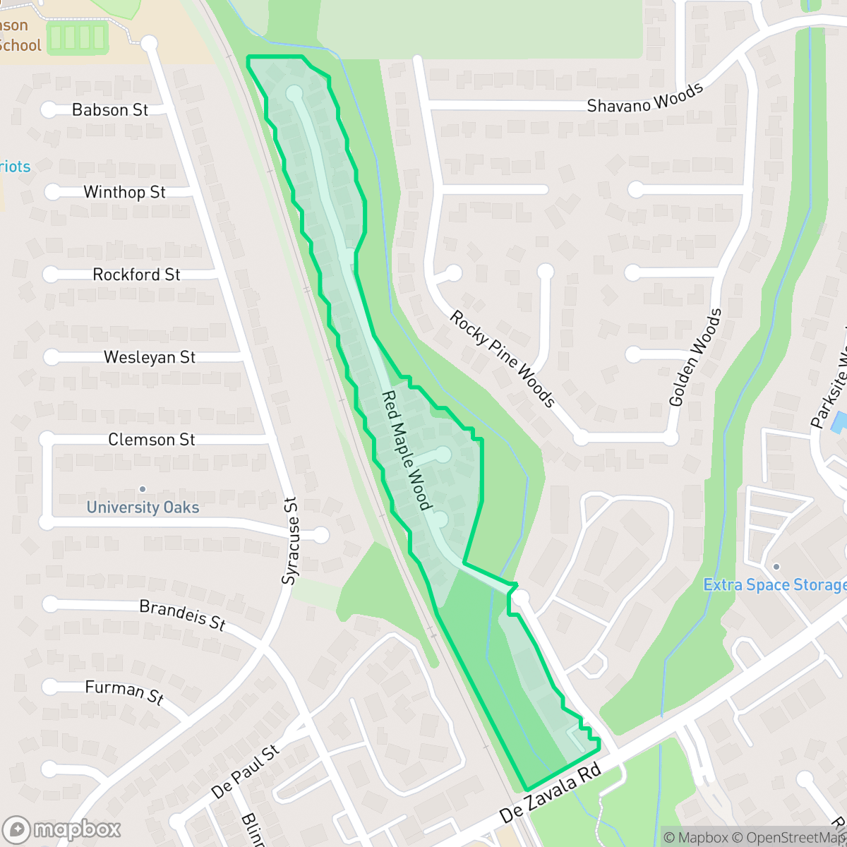 Map showing the location of Shavano Garden Homes, San Antonio, TX