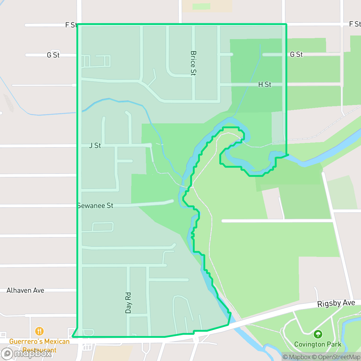 Map showing the location of Southeast Side, San Antonio, TX