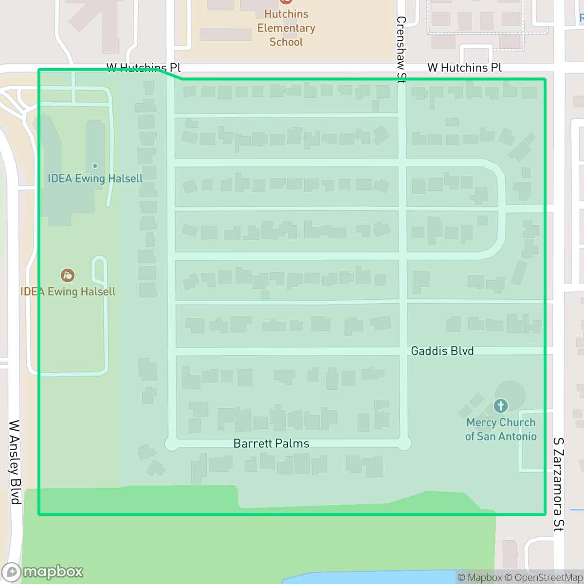 Map showing the location of Southpark, San Antonio, TX