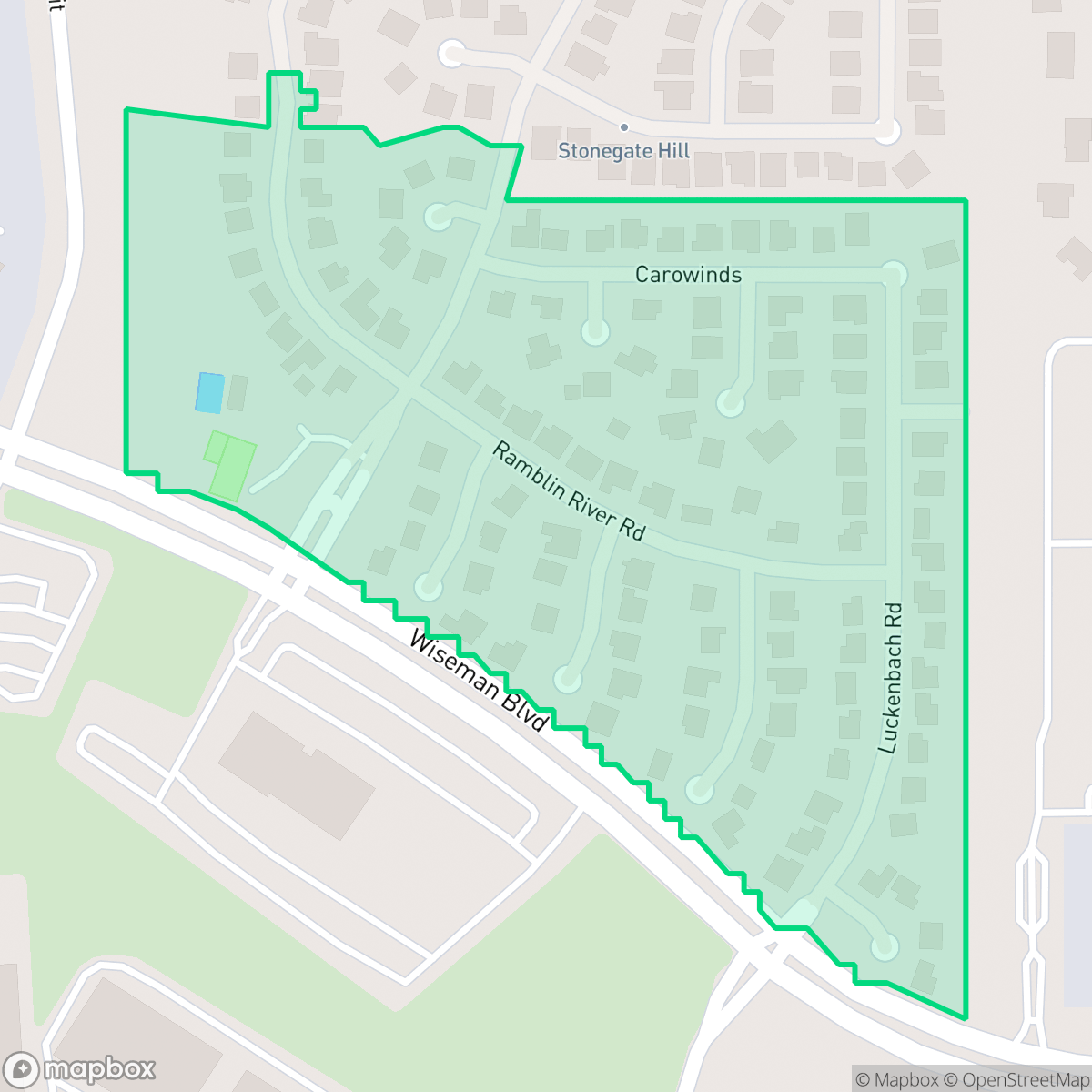Map showing the location of Stonegate Hills at Westover Hill, San Antonio, TX