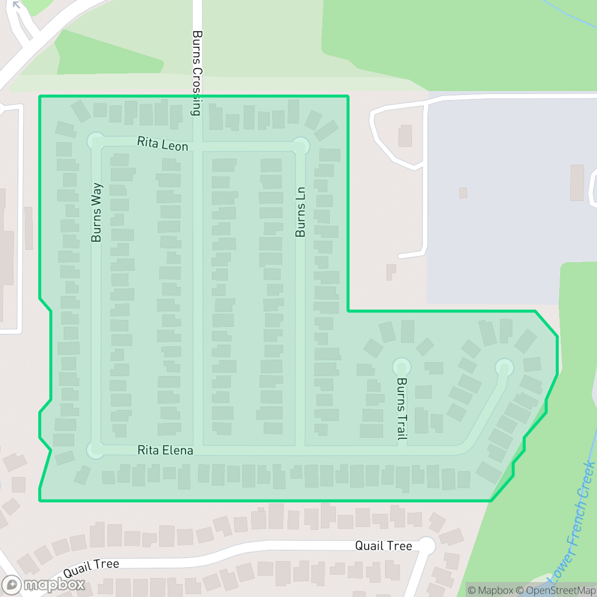 Map showing the location of The Crossing at Quail Creek, San Antonio, TX