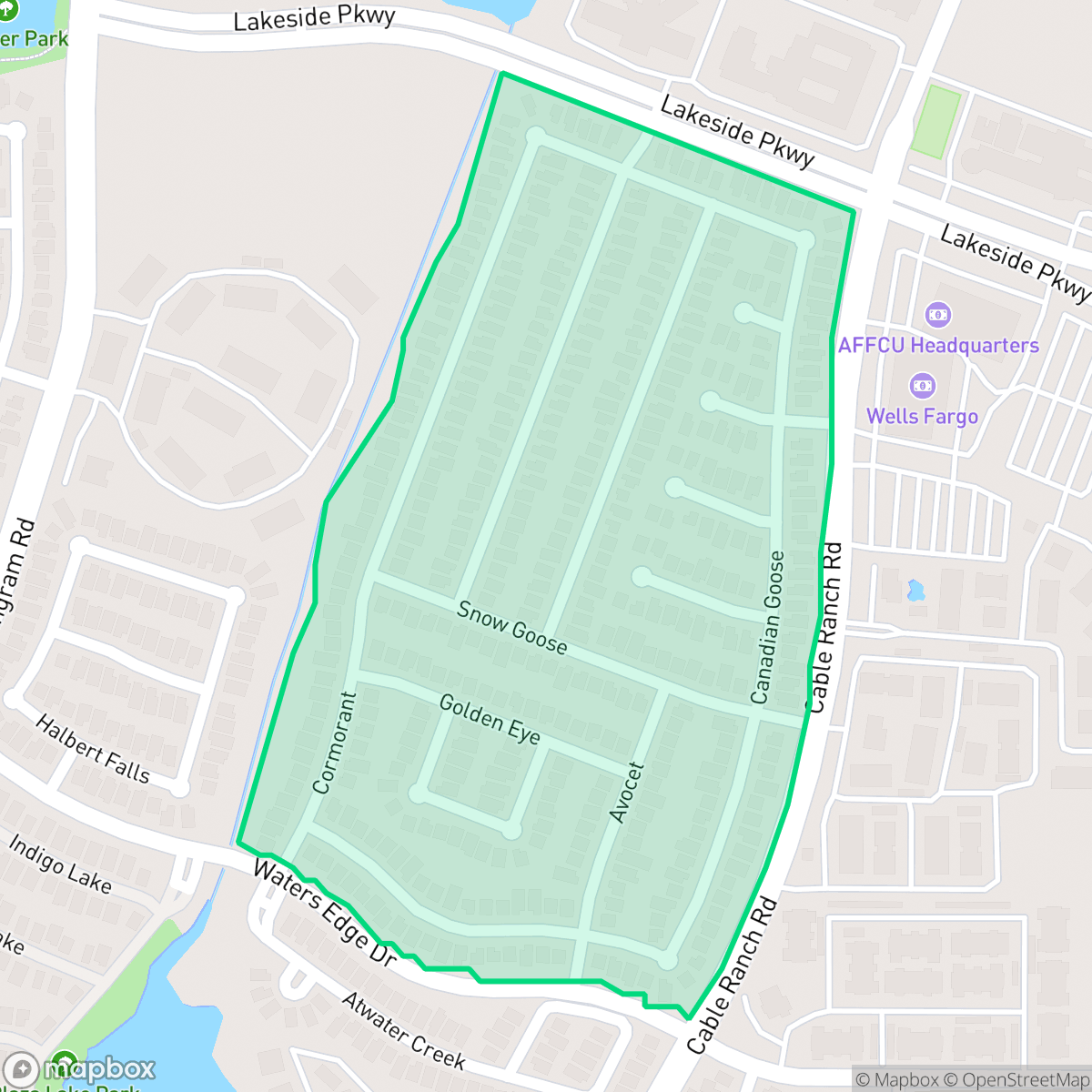 Map showing the location of The Enclave at Lakeside, San Antonio, TX