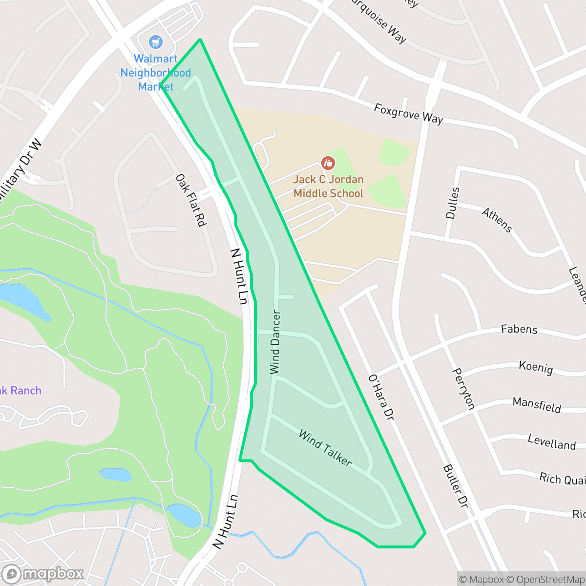 Map showing the location of The Enclave at Westover Hills, San Antonio, TX