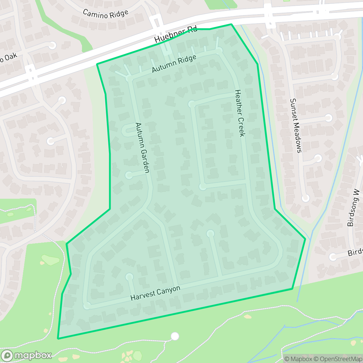 Map showing the location of The Fairways of Sonterra, San Antonio, TX