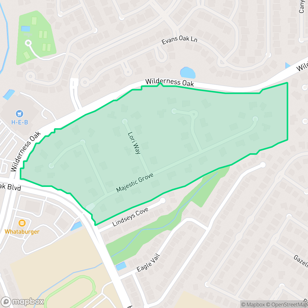Map showing the location of The Heights at Stone Oak II, San Antonio, TX