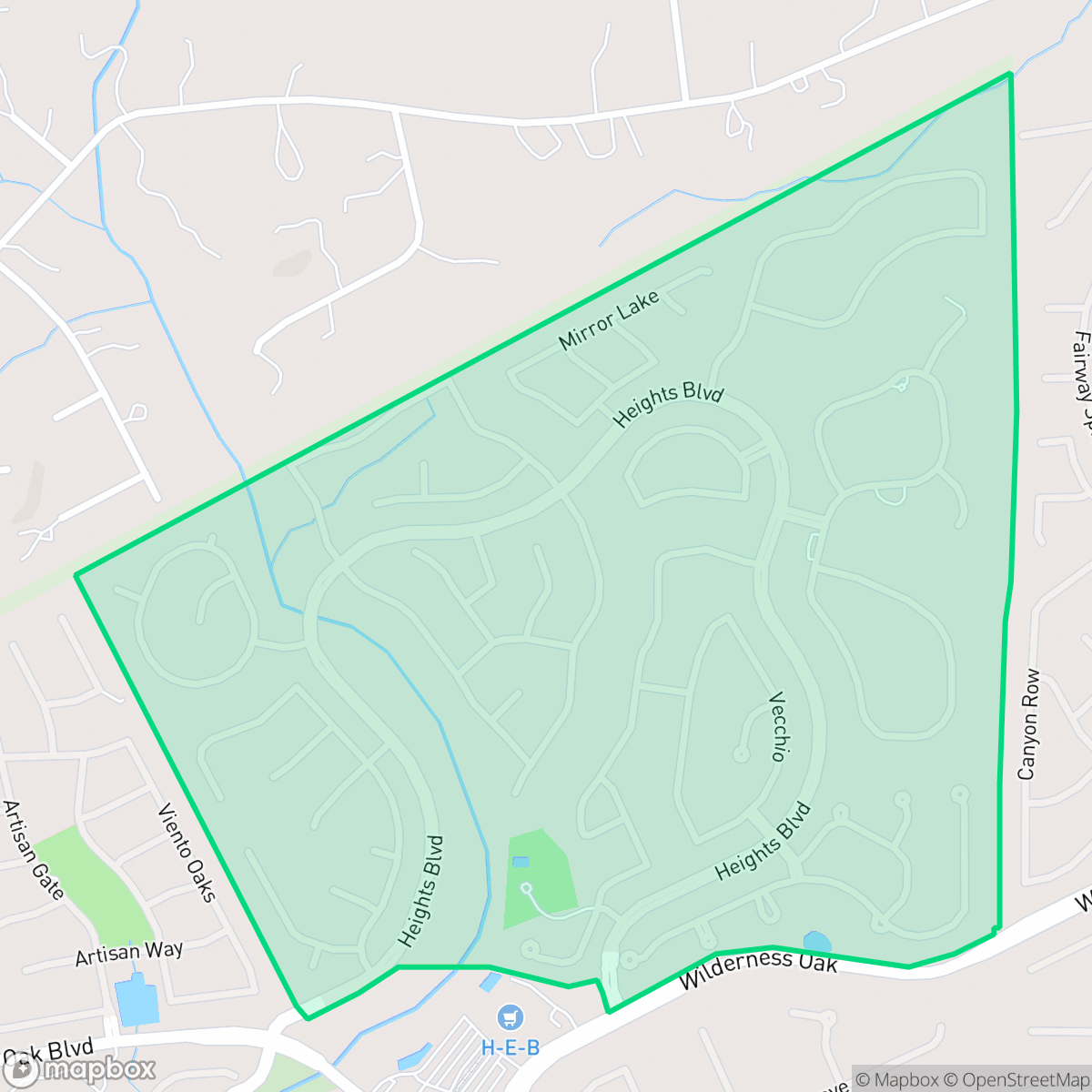 Map showing the location of The Heights at Stone Oak, San Antonio, TX