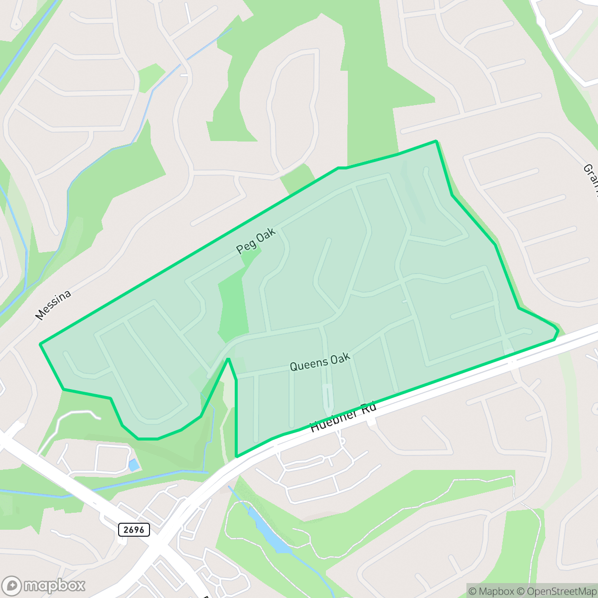 Map showing the location of The Oaks of Sonterra, San Antonio, TX