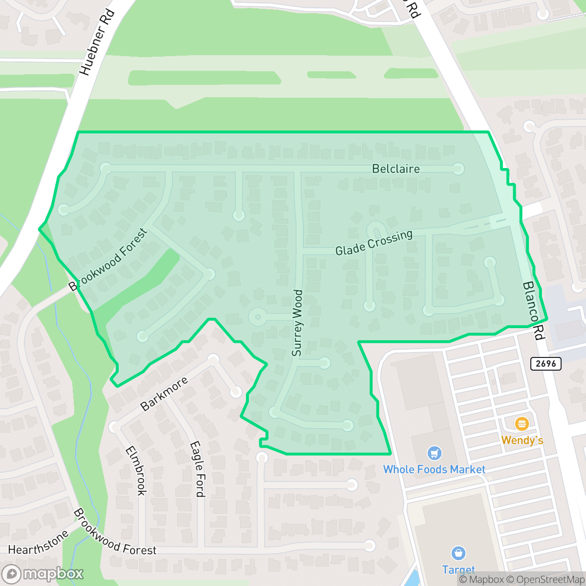Map showing the location of The Seventh at Sonterra-The Vineyard, San Antonio, TX