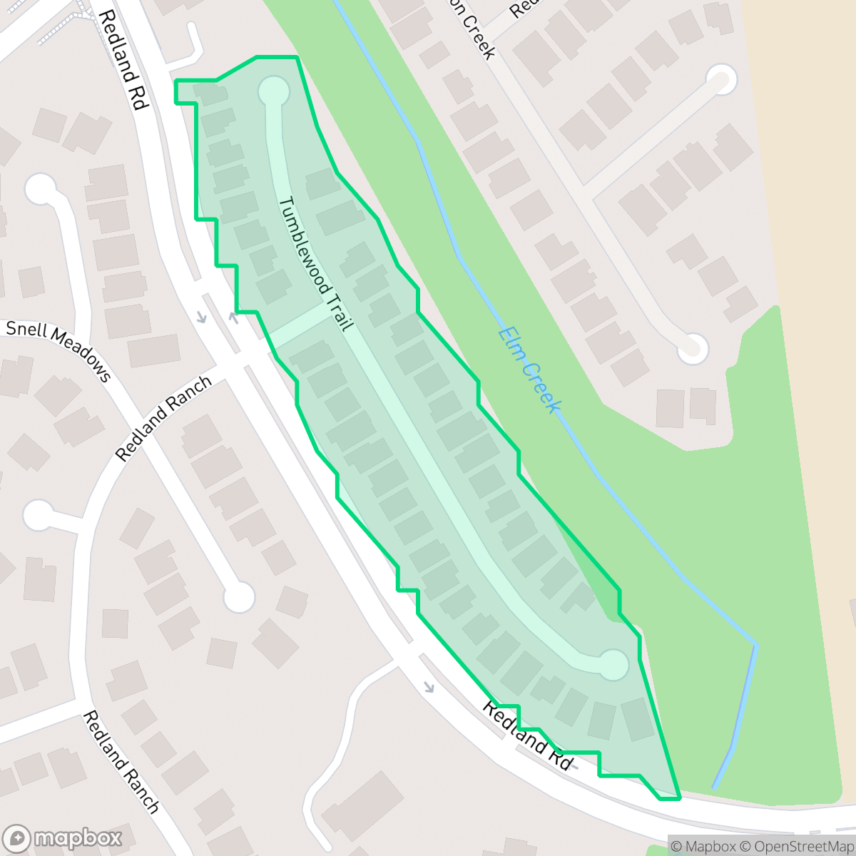 Map showing the location of Villas at Redland Ranch, San Antonio, TX