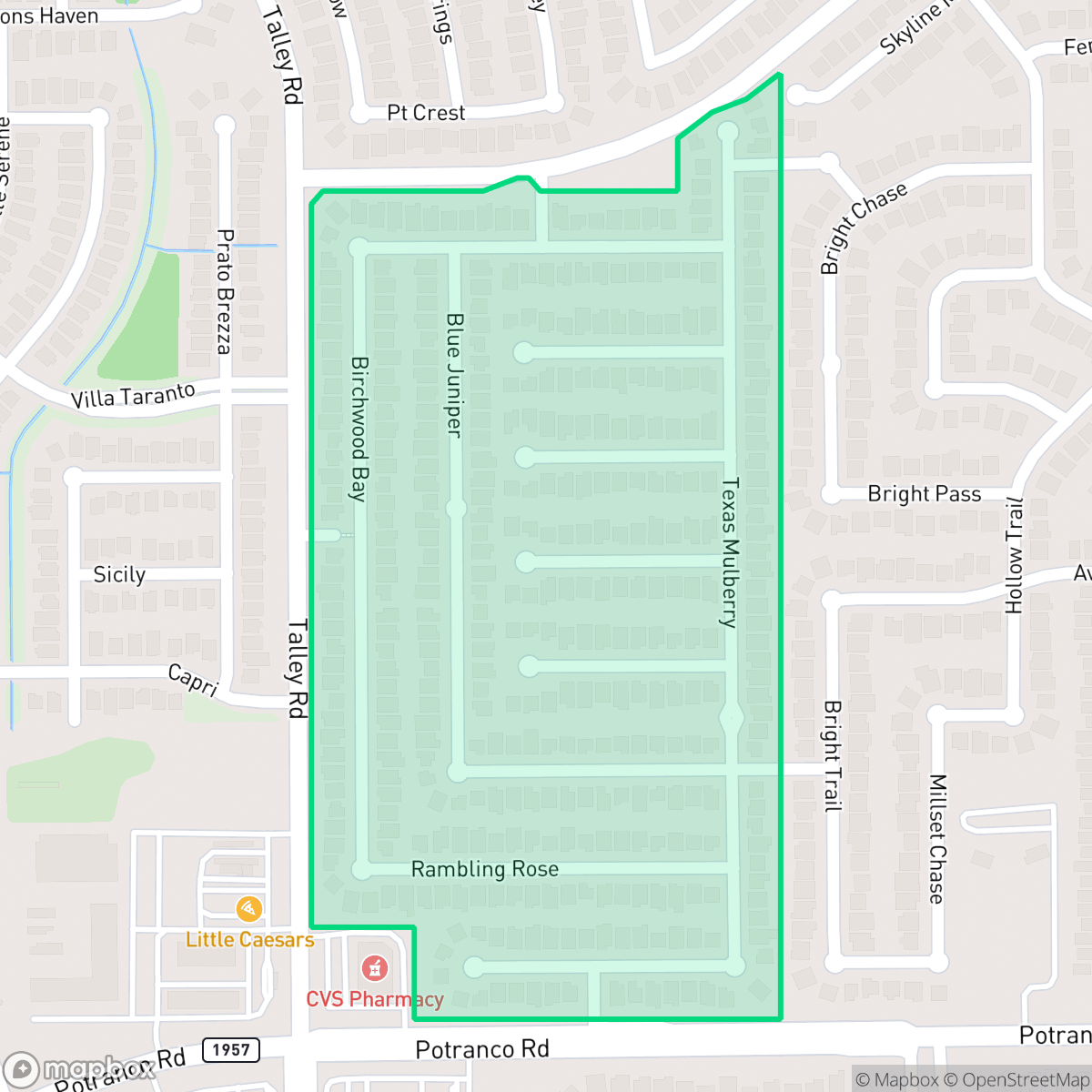 Map showing the location of Vista at the Villages of Westcreek, San Antonio, TX