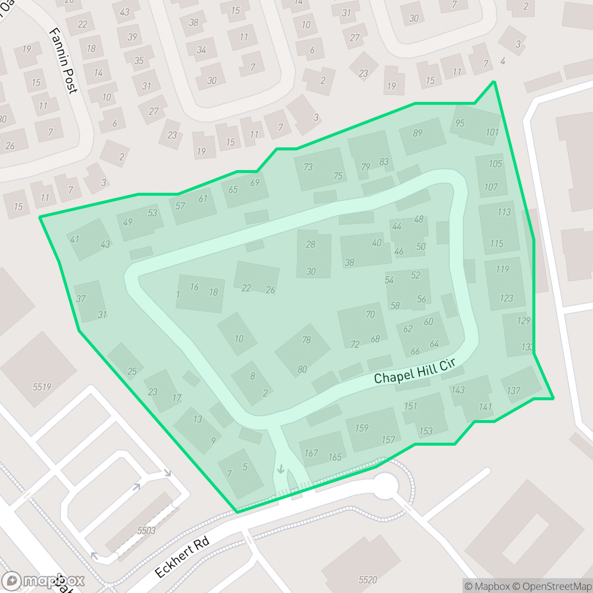 Map showing the location of Wynnwood Condominium, San Antonio, TX