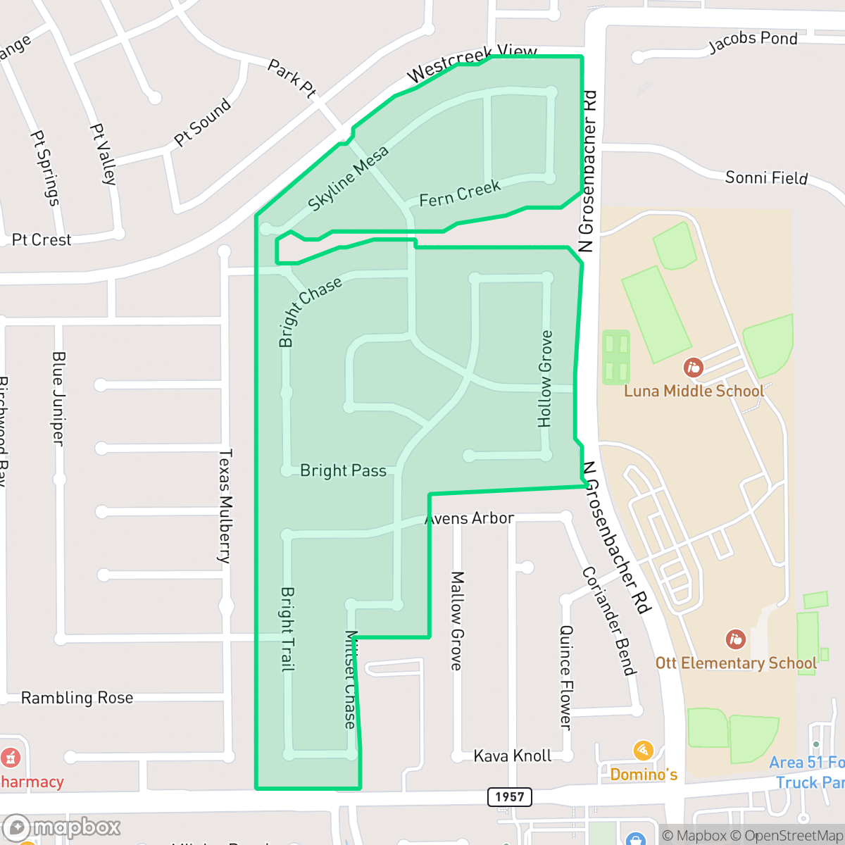 Map showing the location of Wynwood at the Villages of Westcreek, San Antonio, TX