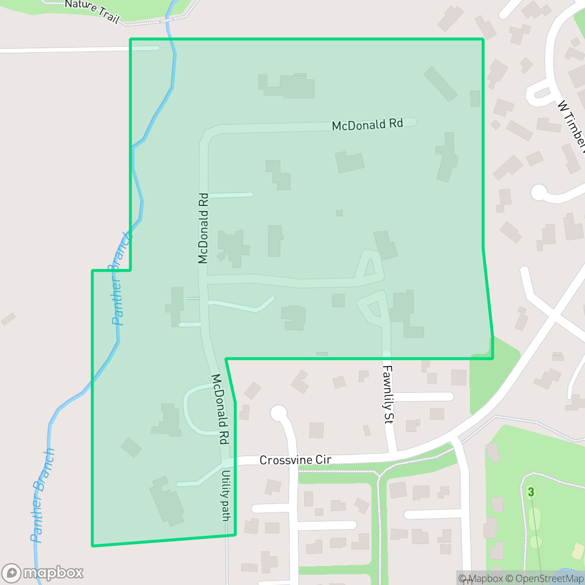 Map showing the location of McDonald Road Estates, The Woodlands, TX