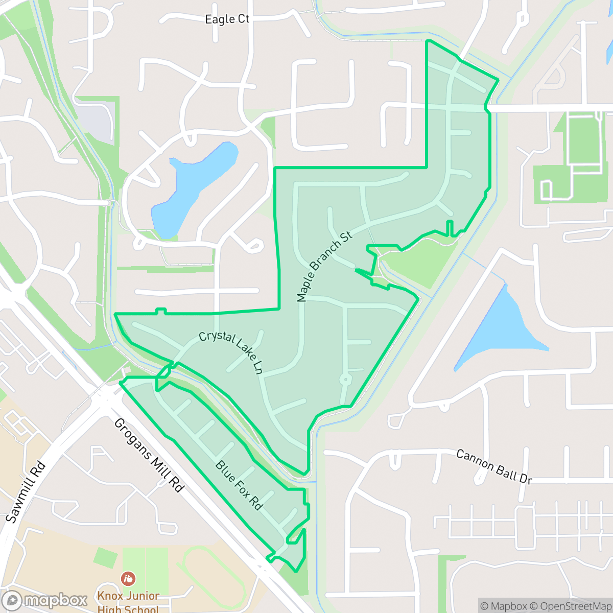 Map showing the location of Windwood, The Woodlands, TX