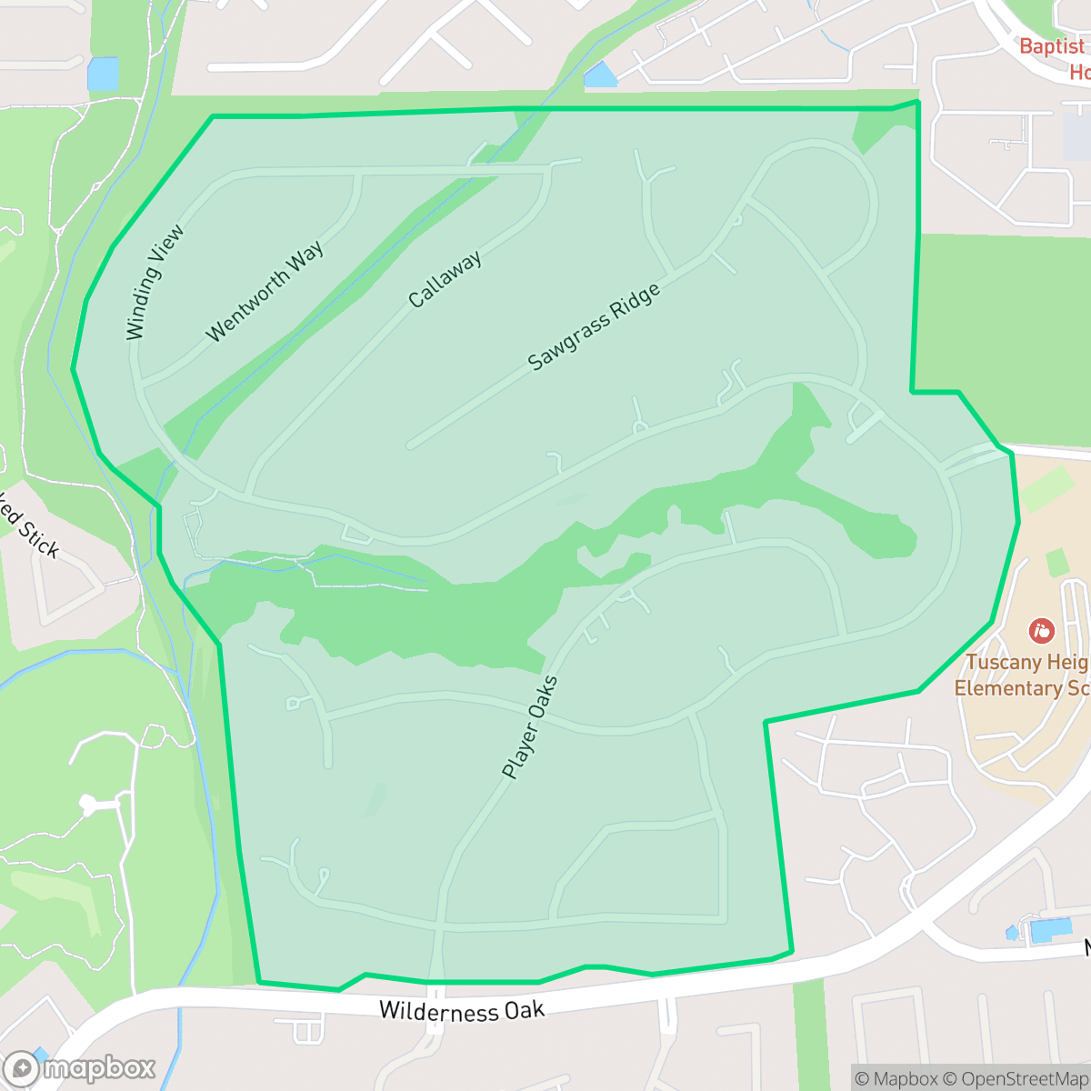 Map showing the location of Summerglen, Timberwood Park, TX