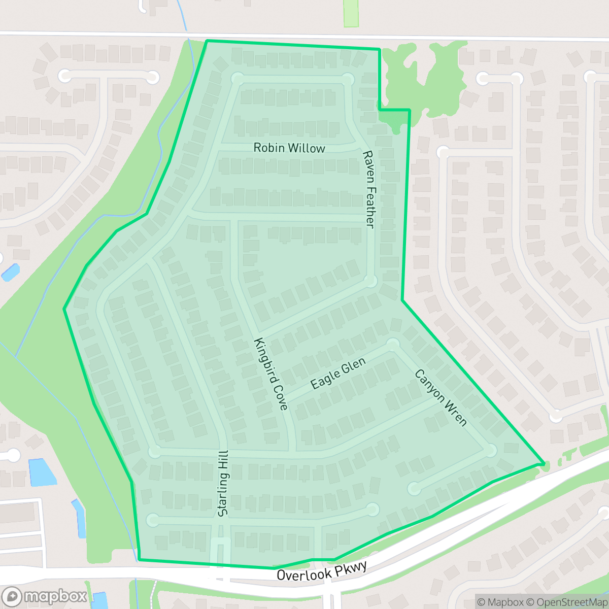 Map showing the location of The Ridge, Timberwood Park, TX