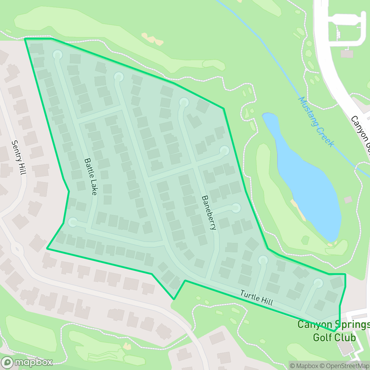 Map showing the location of The Waters, Timberwood Park, TX
