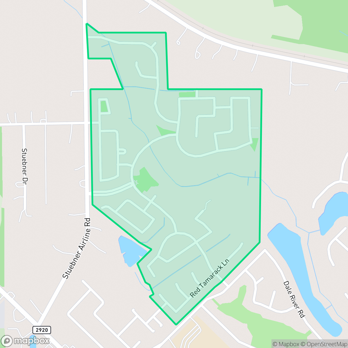 Map showing the location of Pine Trace Village, Tomball, TX